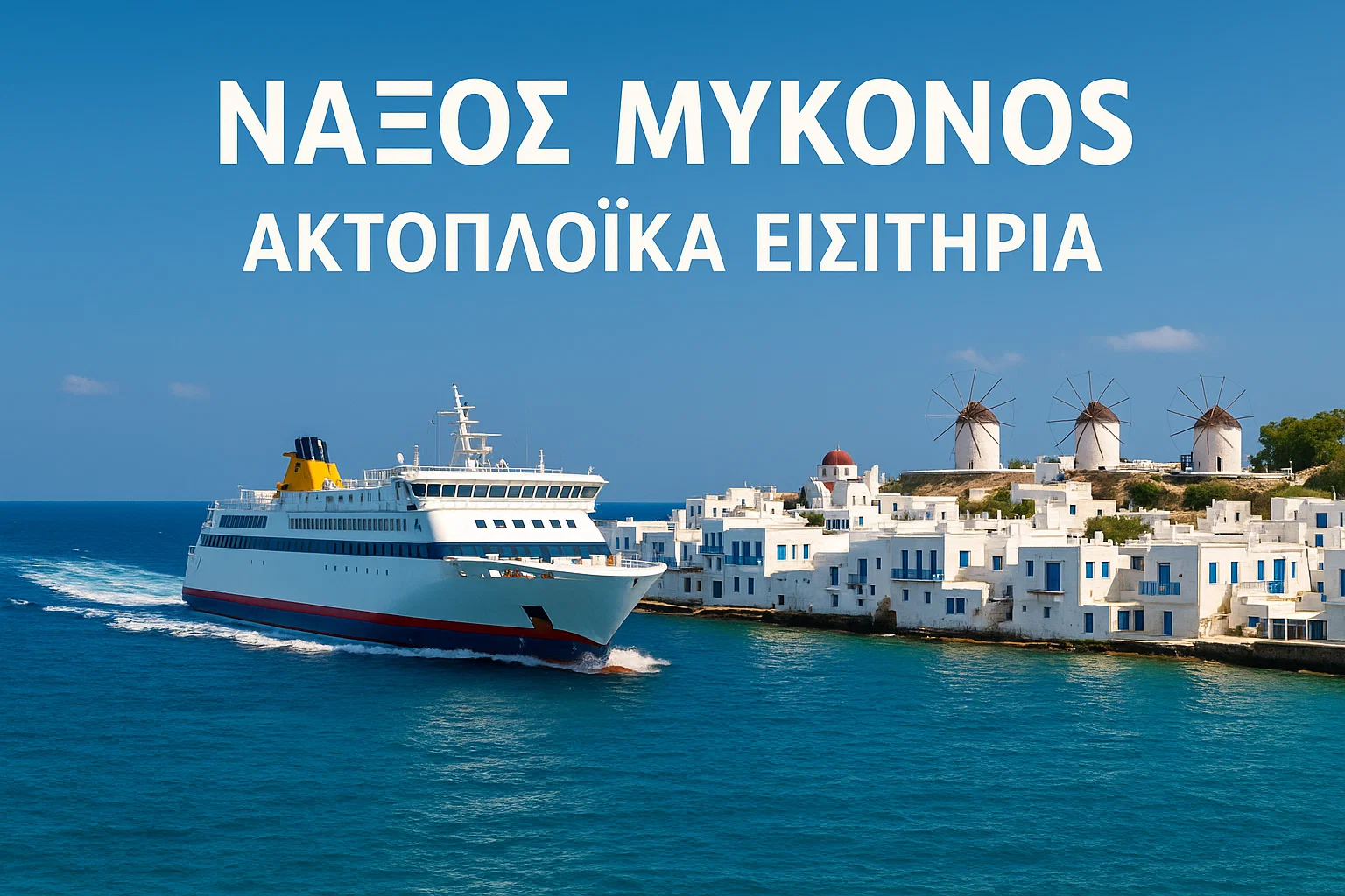 Ακτοπλοϊκά Εισιτήρια Νάξος – Μύκονος