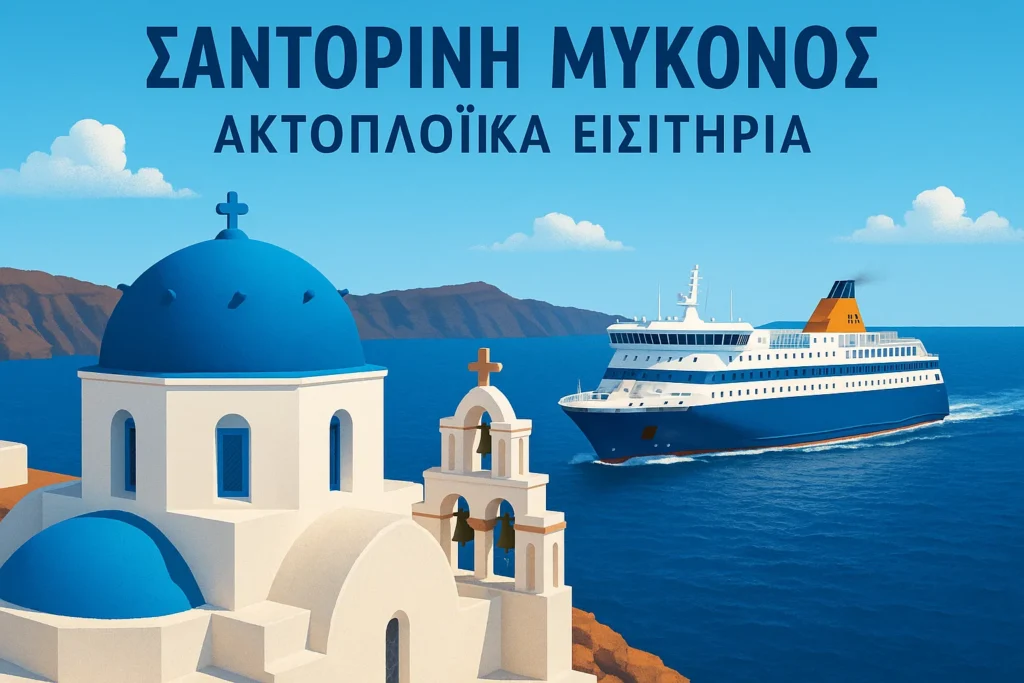 Πλοίο από Σαντορίνη προς Μύκονο