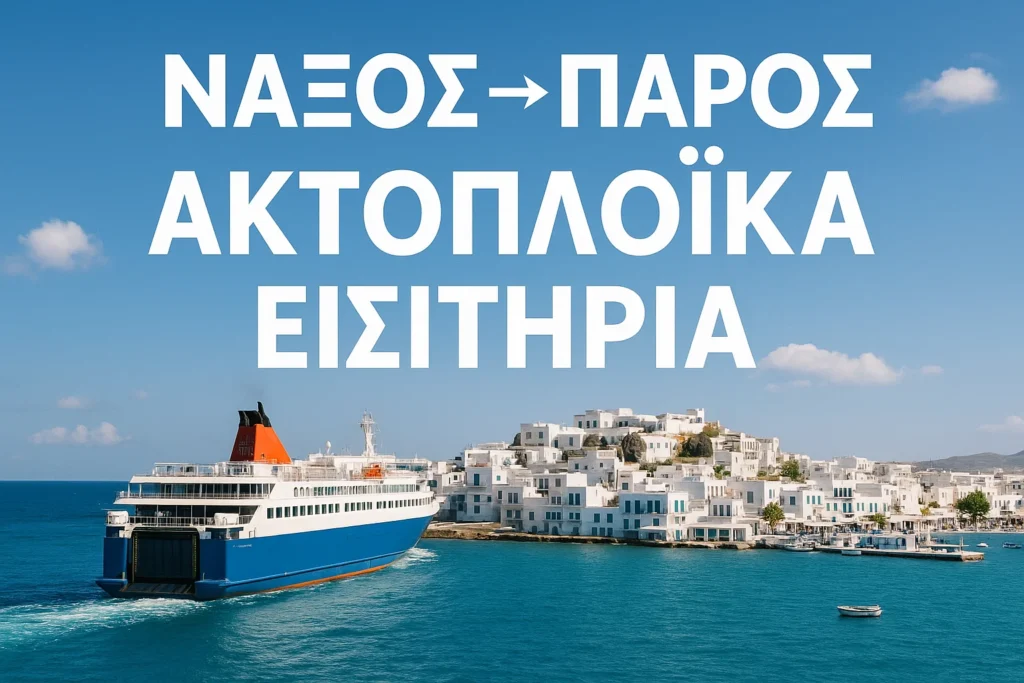 πλοιο απο ναξο προς πάρο